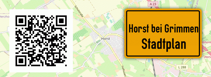 Stadtplan Horst bei Grimmen