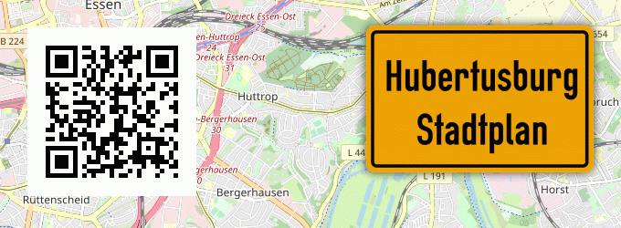 Stadtplan Hubertusburg, Rhein