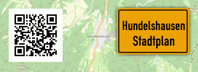 Stadtplan Hundelshausen, Kreis Witzenhausen