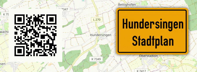 Stadtplan Hundersingen