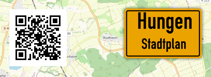 Stadtplan Hungen