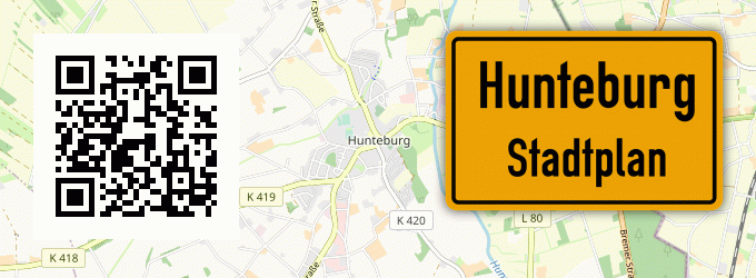 Stadtplan Hunteburg