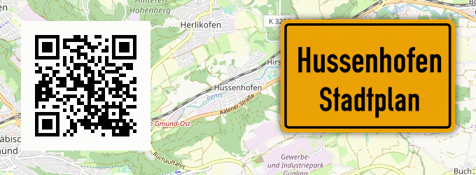 Stadtplan Hussenhofen