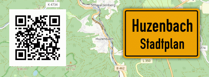 Stadtplan Huzenbach