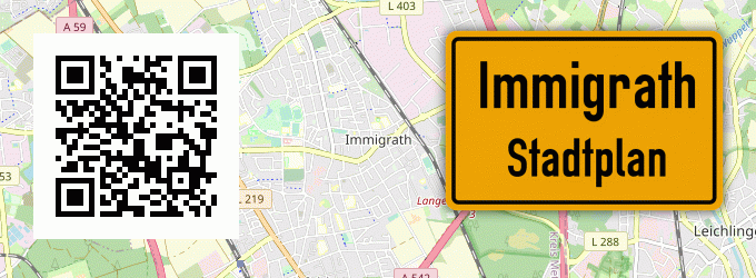 Stadtplan Immigrath, Rheinland