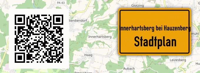 Stadtplan Innerhartsberg bei Hauzenberg