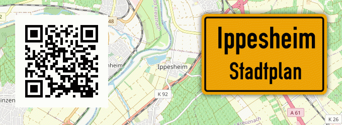 Stadtplan Ippesheim, Rheinhessen