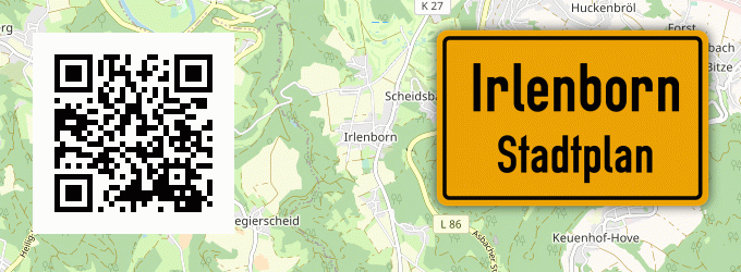 Stadtplan Irlenborn