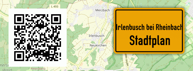 Stadtplan Irlenbusch bei Rheinbach