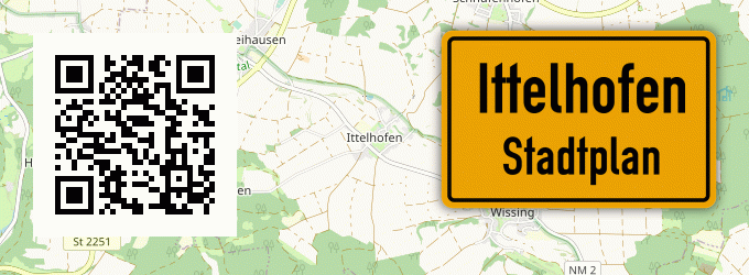 Stadtplan Ittelhofen, Oberpfalz