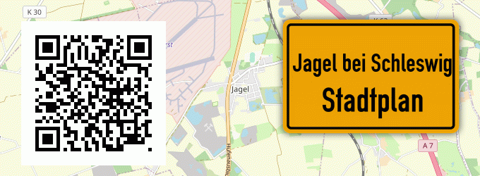 Stadtplan Jagel bei Schleswig