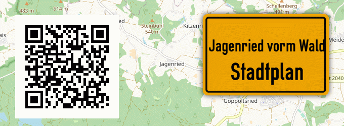 Stadtplan Jagenried vorm Wald