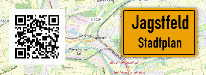 Stadtplan Jagstfeld