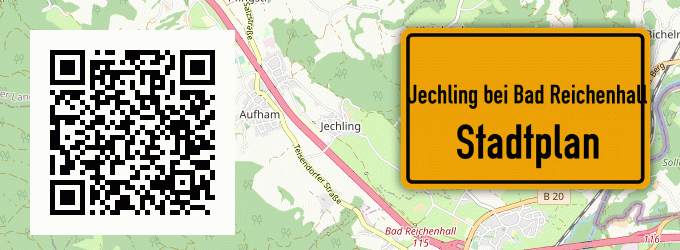 Stadtplan Jechling bei Bad Reichenhall