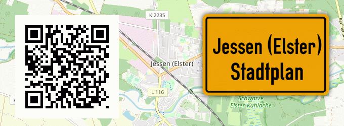 Stadtplan Jessen (Elster)