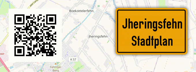 Stadtplan Jheringsfehn