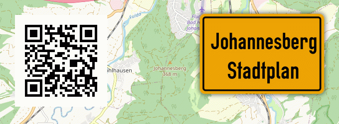 Stadtplan Johannesberg, Kreis Fulda