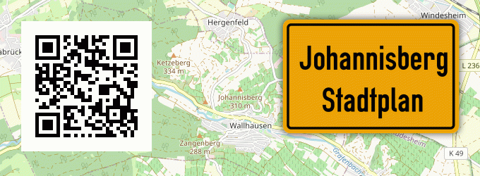 Stadtplan Johannisberg, Rheingau