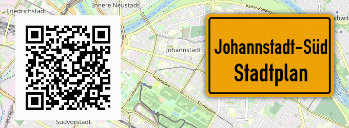 Stadtplan Johannstadt-Süd