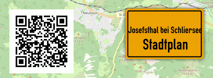 Stadtplan Josefsthal bei Schliersee