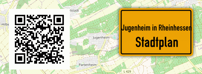 Stadtplan Jugenheim in Rheinhessen