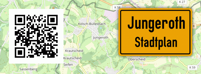 Stadtplan Jungeroth, Westerwald