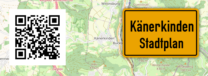 Stadtplan Känerkinden