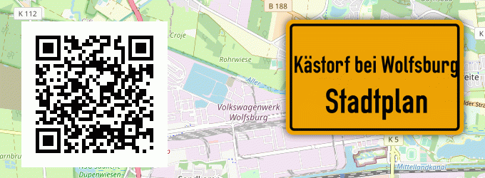 Stadtplan Kästorf bei Wolfsburg