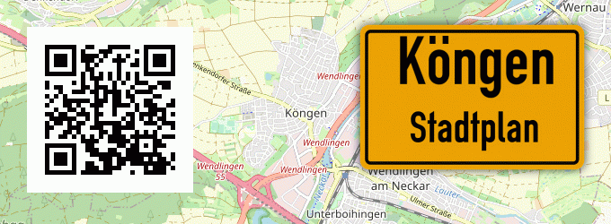 Stadtplan Köngen