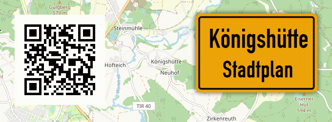 Stadtplan Königshütte, Bayern