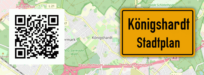 Stadtplan Königshardt