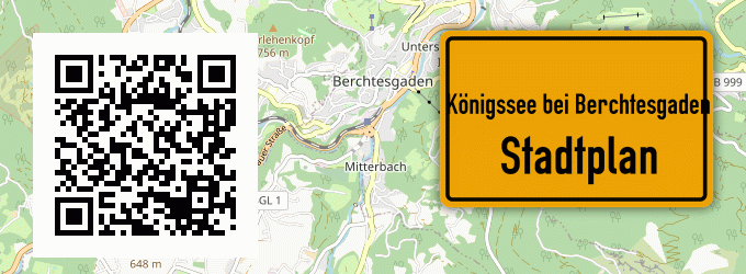 Stadtplan Königssee bei Berchtesgaden