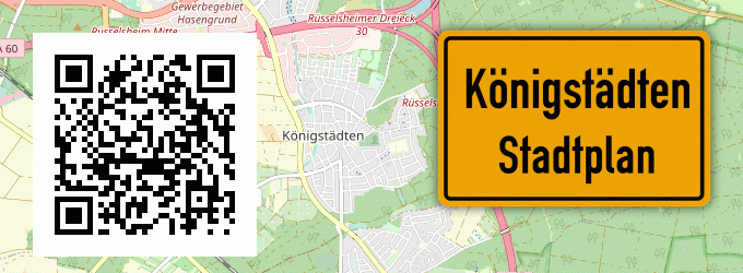 Stadtplan Königstädten