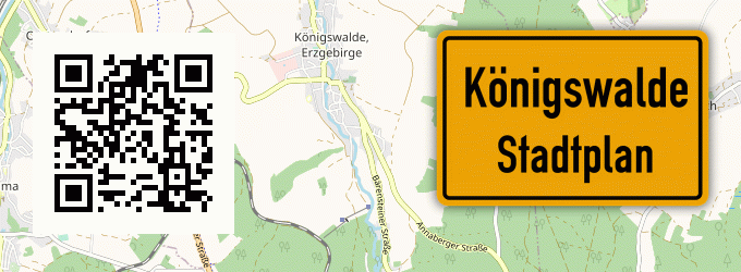 Stadtplan Königswalde, Erzgebirge