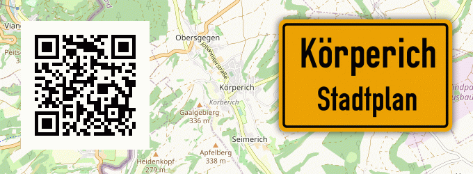 Stadtplan Körperich, Eifel