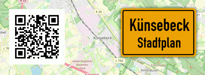 Stadtplan Künsebeck