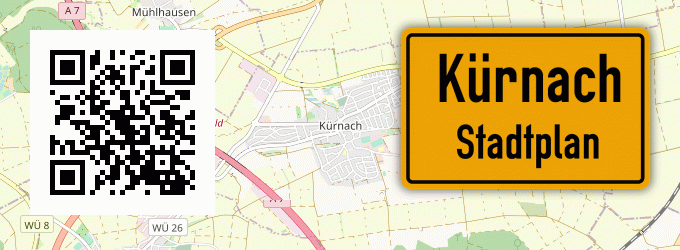 Stadtplan Kürnach