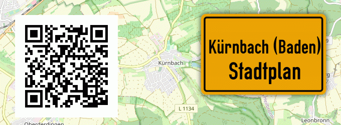 Stadtplan Kürnbach (Baden)