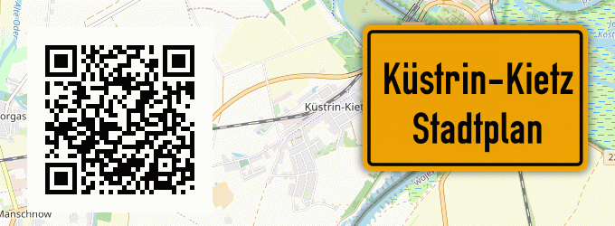 Stadtplan Küstrin-Kietz