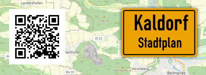 Stadtplan Kaldorf, Oberbayern