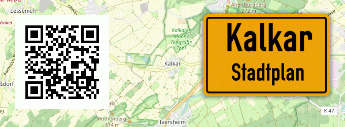 Stadtplan Kalkar, Kreis Euskirchen