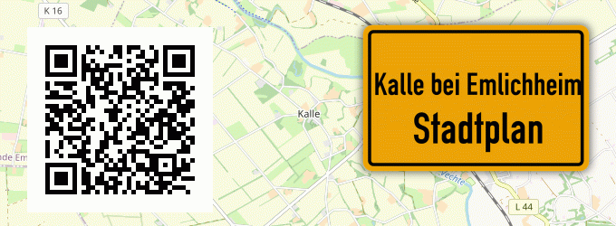 Stadtplan Kalle bei Emlichheim