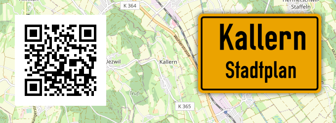Stadtplan Kallern