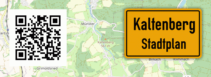Stadtplan Kaltenberg, Kreis Landsberg am Lech
