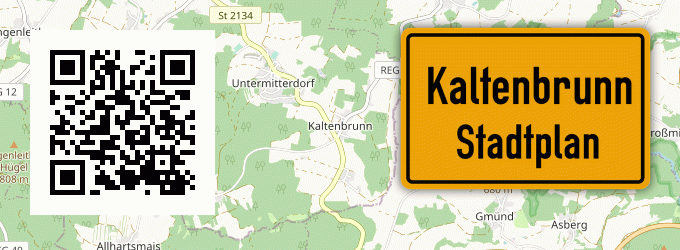 Stadtplan Kaltenbrunn, Baden