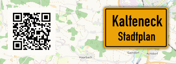 Stadtplan Kalteneck, Kreis Passau