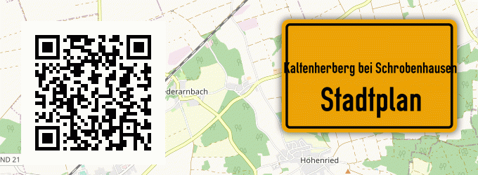 Stadtplan Kaltenherberg bei Schrobenhausen