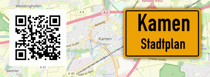 Stadtplan Kamen, Westfalen