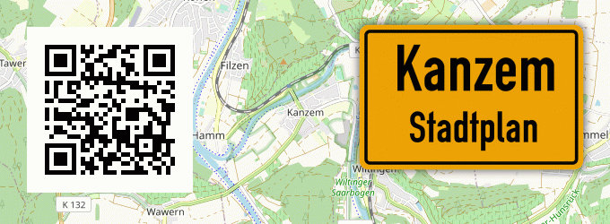 Stadtplan Kanzem