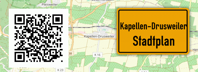 Stadtplan Kapellen-Drusweiler